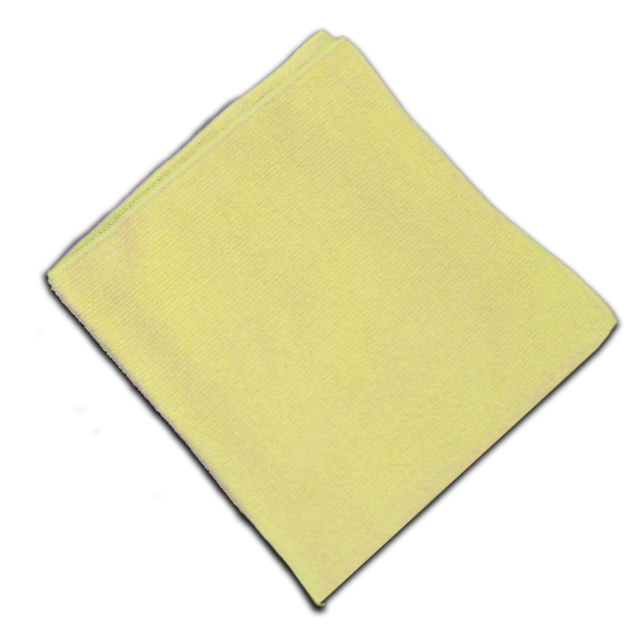 16X16 Yellow Microfiber Cloth 250Green 12/BG 20/CS